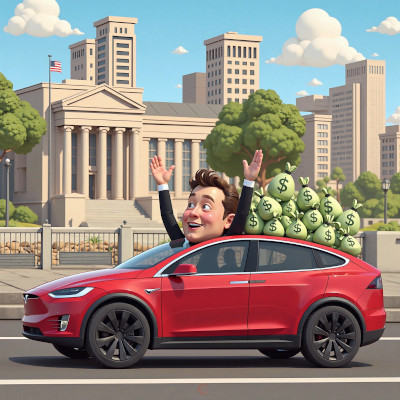 Cover image for the upcoming song 'Citizen Musk'